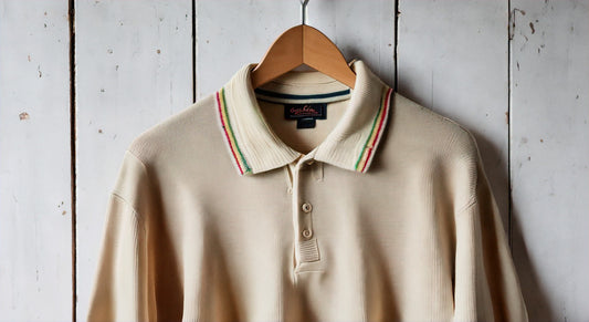 Vintage Knit Polo: Timeless Style for the Modern Man