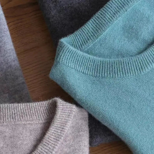 Pure Warmth: Men's 100% Merino Wool Round Neck Sweater Liograft