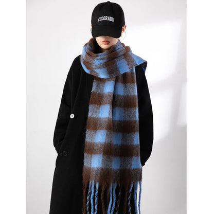 2023 Winter Gradient Striped Cashmere Scarf for Women - Premium  from Liograft - Just $45.95! Shop now at Liograft