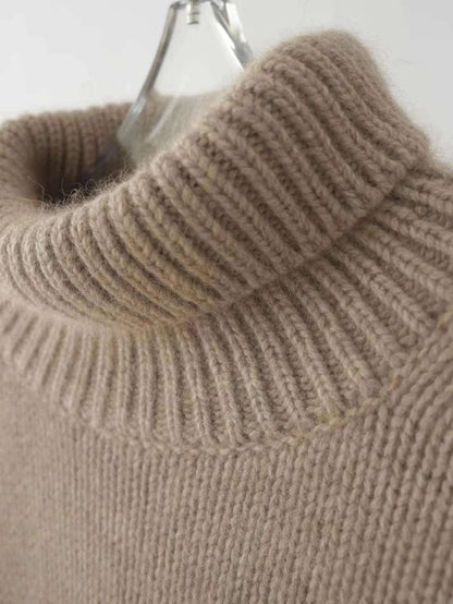 2023 Women's High Neck Merino Wool Pullover Sweater - Premium  from Liograft - Just $112.95! Shop now at Liograft