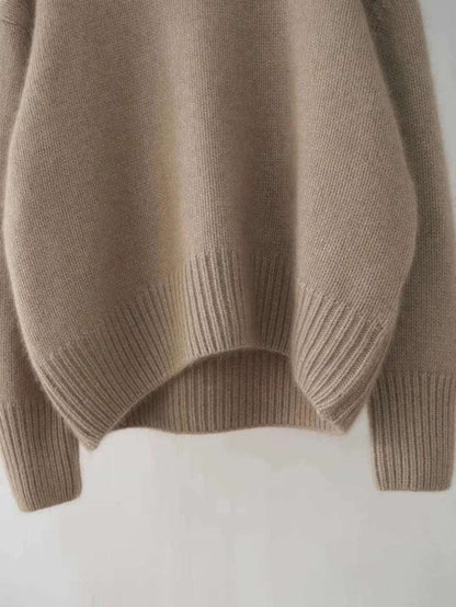 2023 Women's High Neck Merino Wool Pullover Sweater-Liograft