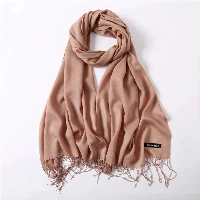 Cashmere Winter Scarf for Women - Luxuriously Soft and Warm Solid Shawl Wrap-Liograft