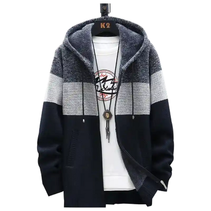 Autumn 2022 Korean Thick Velvet Hooded Men's Sweatercoat - Premium  from Liograft - Just $35.95! Shop now at Liograft