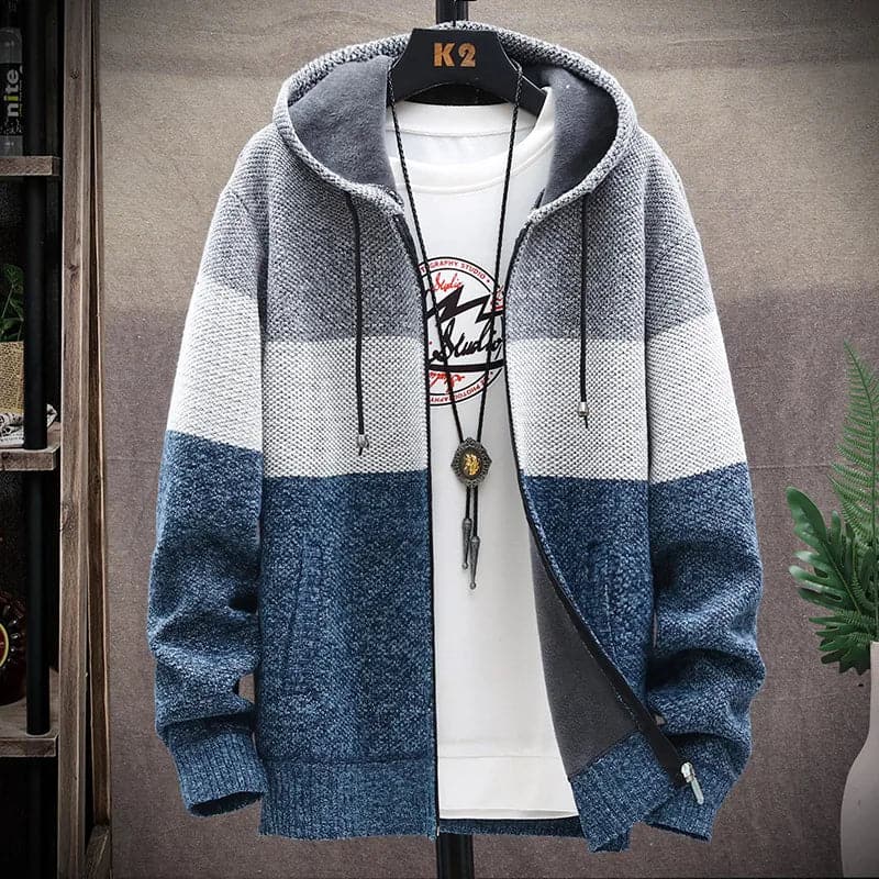 Autumn 2022 Korean Thick Velvet Hooded Men's Sweatercoat - Premium  from Liograft - Just $35.95! Shop now at Liograft