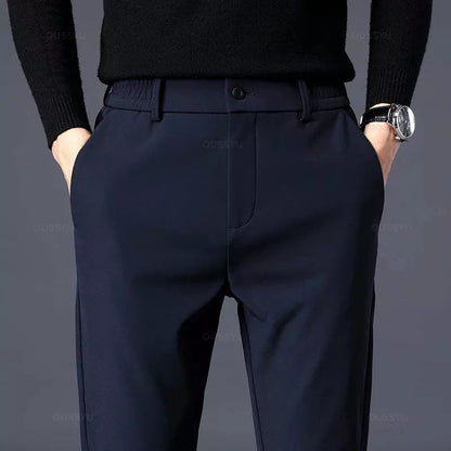 Autumn Winter Men's Slim Fit Jogger Pants with Elastic Waist - Premium  from Liograft - Just $36.95! Shop now at Liograft