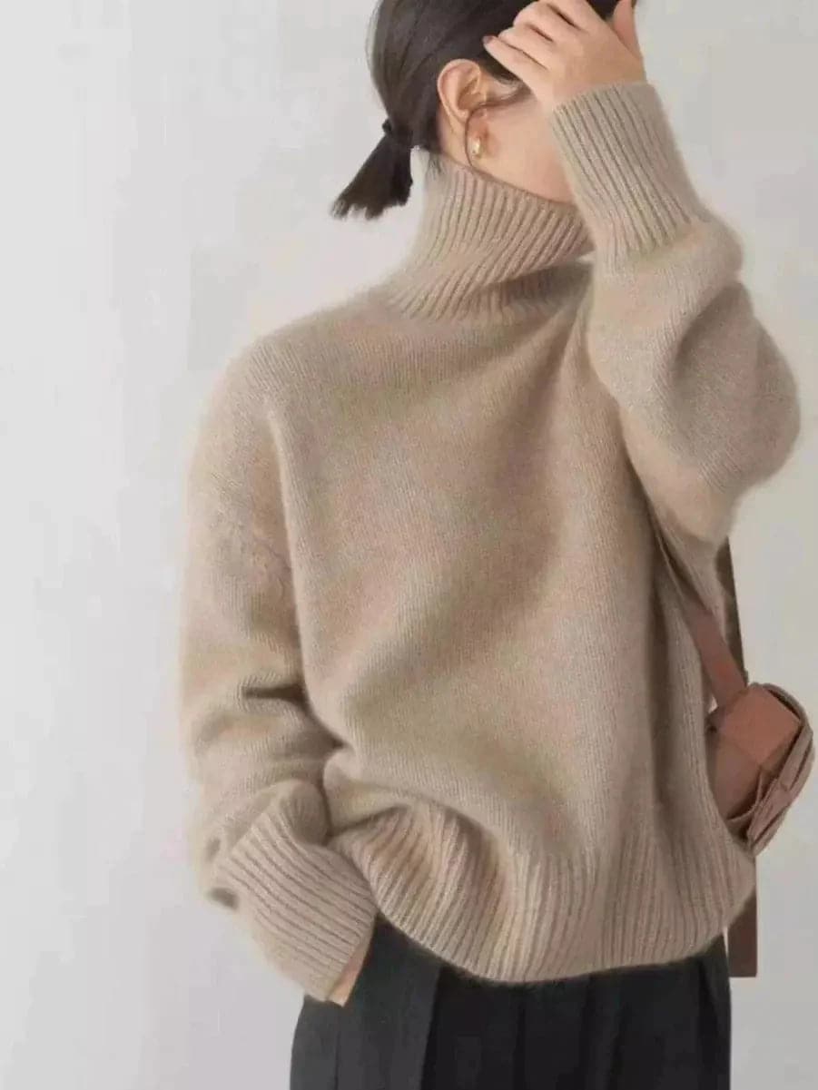 Cashmere Turtleneck Sweater for Women - Luxurious Comfort and Style-Liograft