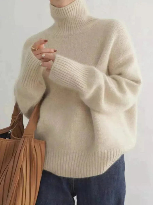 Cashmere Turtleneck Sweater for Women - Luxurious Comfort and Style-Liograft