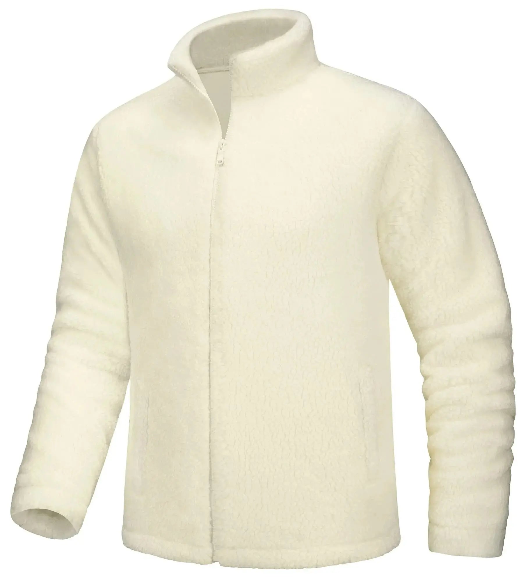 Warm and Cozy Sherpa Fleece Jacket with Zipper Pockets Liograft