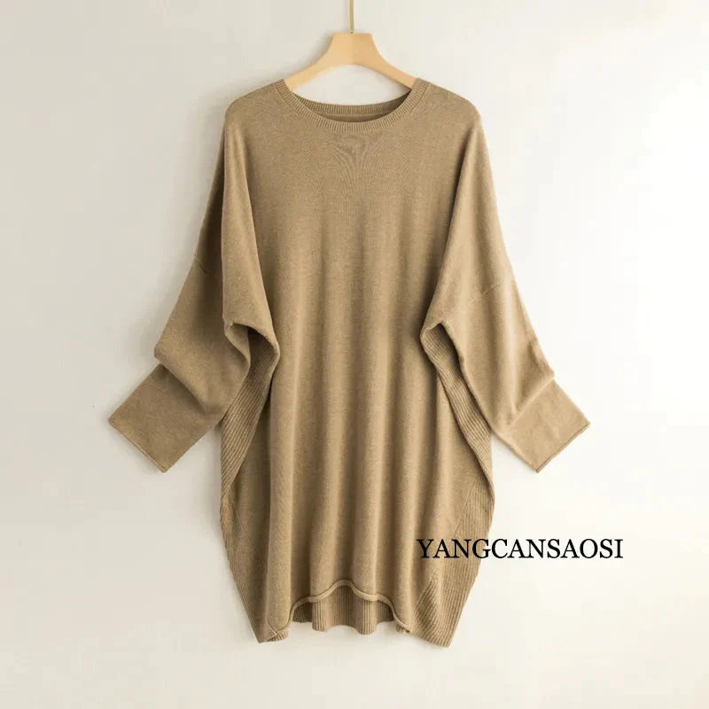 Elegant Silk Cashmere Women's Batwing Sleeve Sweater - Premium  from Liograft - Just $53.95! Shop now at Liograft