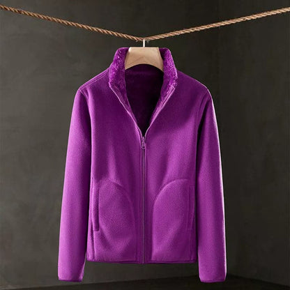 2023 Trendy Double-Sided Thick Fleece Women's Winter Coat-Liograft