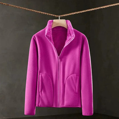 2023 Trendy Double-Sided Thick Fleece Women's Winter Coat-Liograft