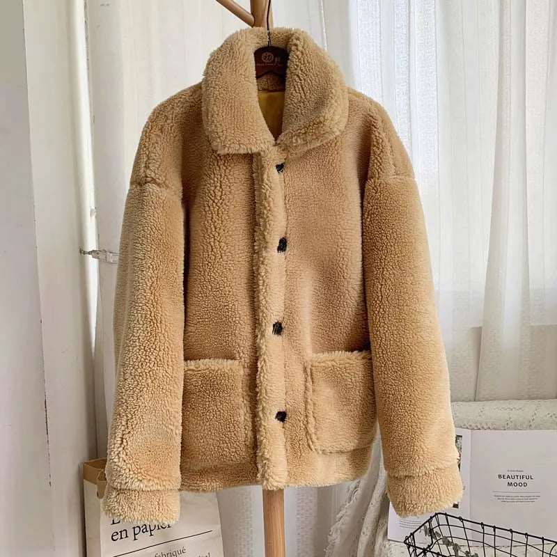 Winter Teddy Fur Jacket for Women - 2022 Cozy and Warm Outerwear Choice Liograft