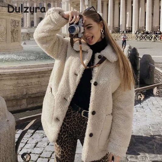 Winter Teddy Fur Jacket for Women - 2022 Cozy and Warm Outerwear Choice Liograft