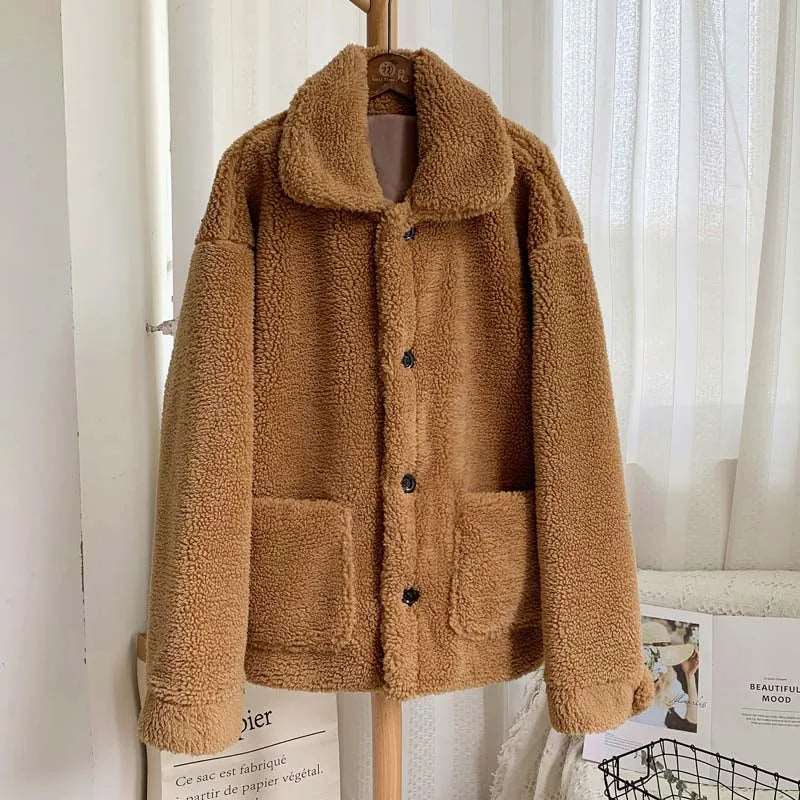 Winter Teddy Fur Jacket for Women - 2022 Cozy and Warm Outerwear Choice Liograft