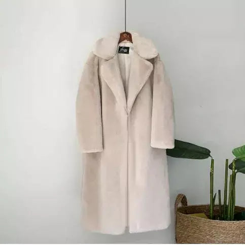 Faux Rabbit Fur Long Coat for Women - Premium  from Liograft - Just $95.95! Shop now at Liograft