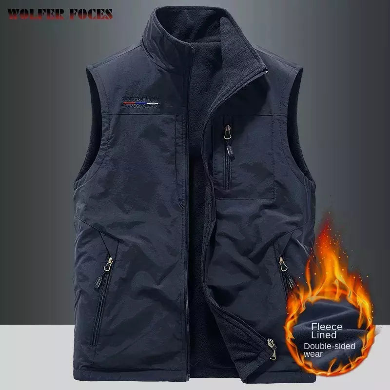 Men's Plus Size Heated Thermal Vest with Luxury Body Warmer-Liograft