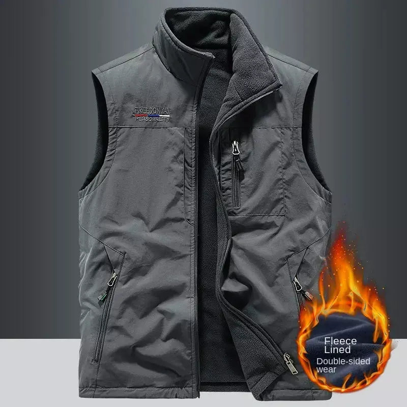 Men's Plus Size Heated Thermal Vest with Luxury Body Warmer-Liograft