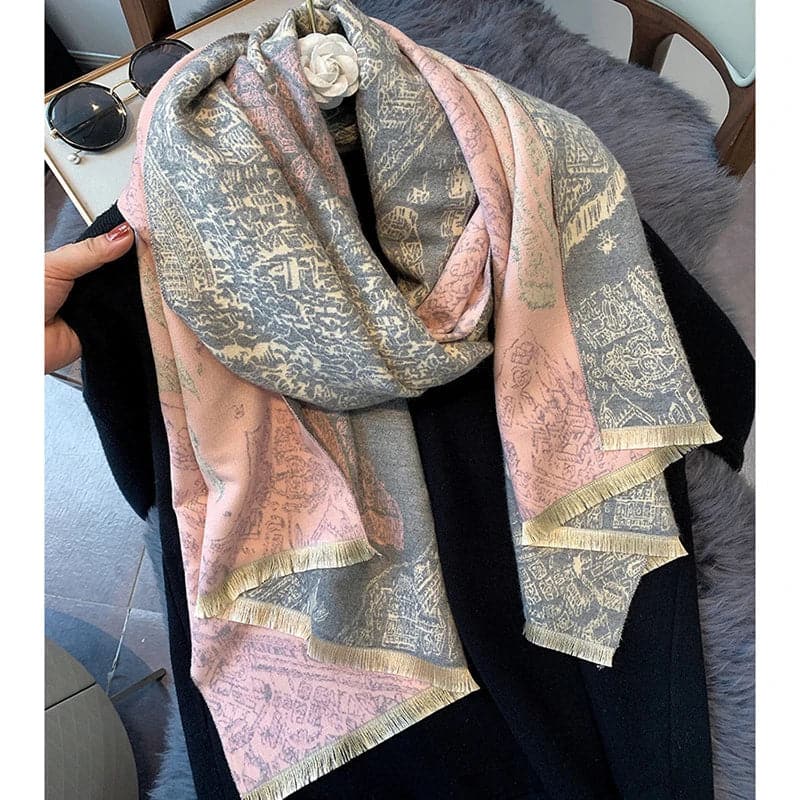 Elegant 2023 Design Cashmere Scarf for Women-Liograft