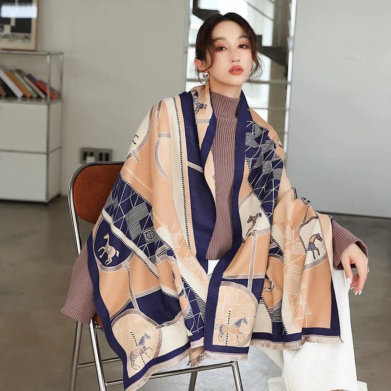 Elegant 2023 Design Cashmere Scarf for Women-Liograft