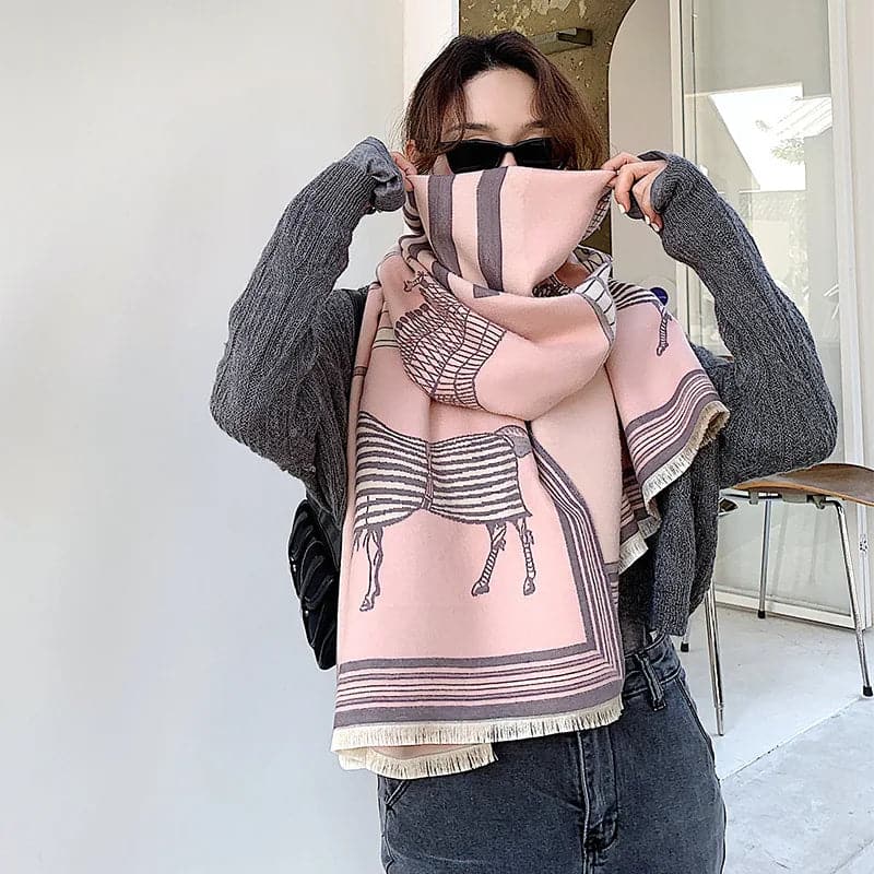 Elegant 2023 Design Cashmere Scarf for Women-Liograft