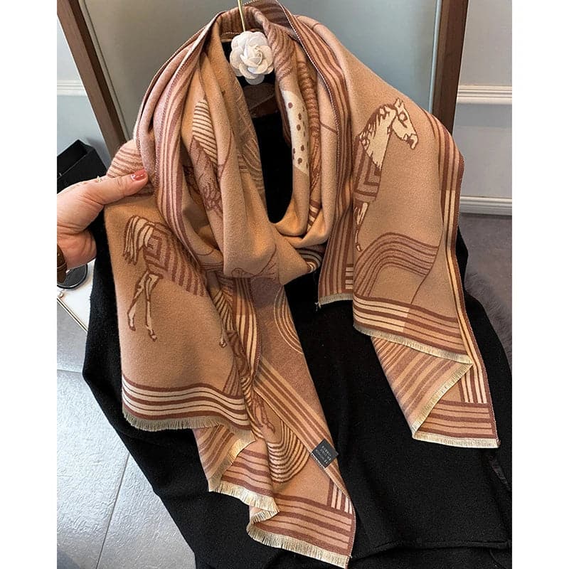 Elegant 2023 Design Cashmere Scarf for Women-Liograft