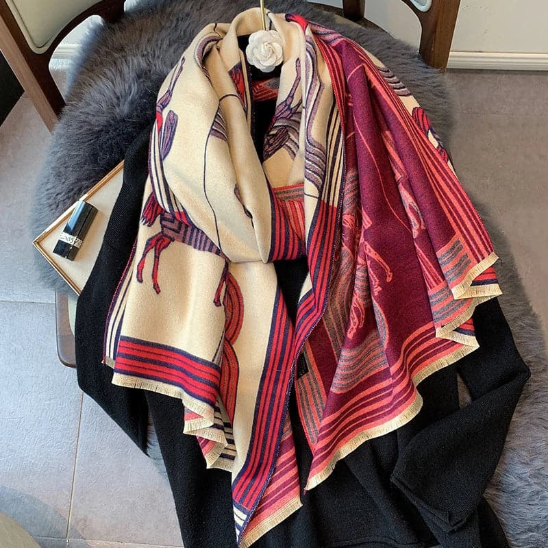 Elegant 2023 Design Cashmere Scarf for Women-Liograft