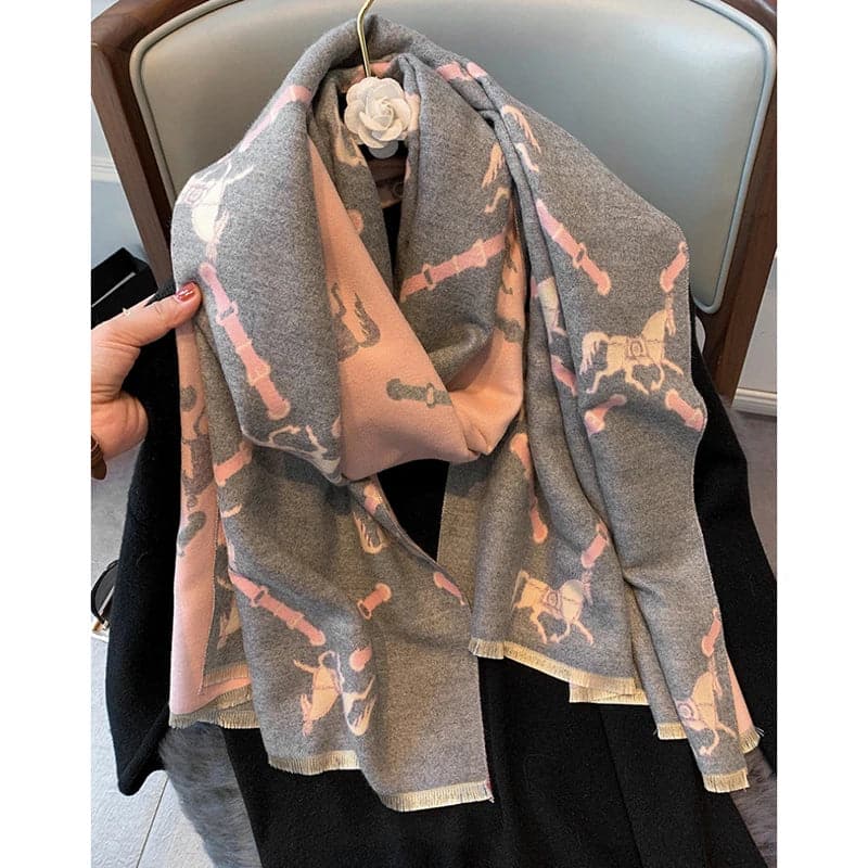 Elegant 2023 Design Cashmere Scarf for Women-Liograft