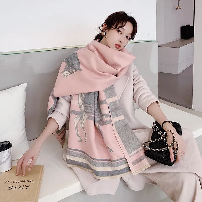 Elegant 2023 Design Cashmere Scarf for Women-Liograft