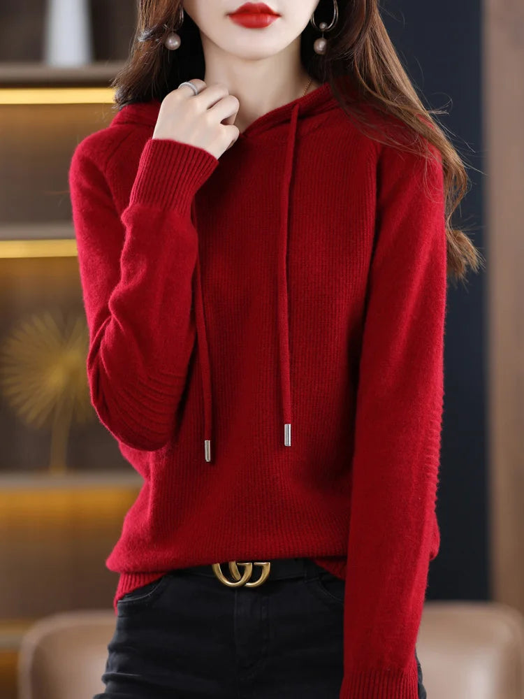 Luxurious Merino Wool Sports Hoodie - Autumn Cashmere Collection - Premium  from Liograft - Just $63.95! Shop now at Liograft