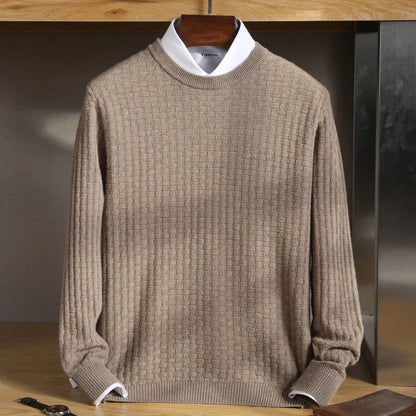 Luxurious Round Neck Men's Merino Wool Sweater - Premium  from Liograft - Just $114.95! Shop now at Liograft