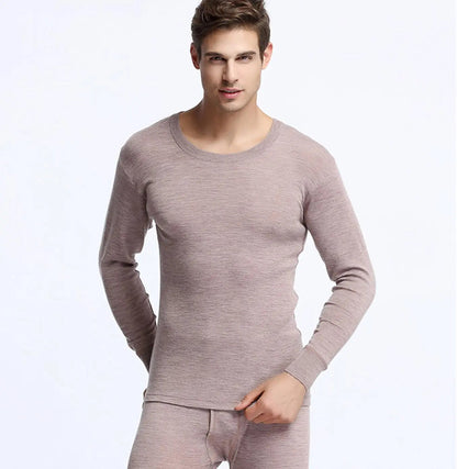 Men's 100% Merino Wool Winter Thermal Warm Long Johns Set-Liograft