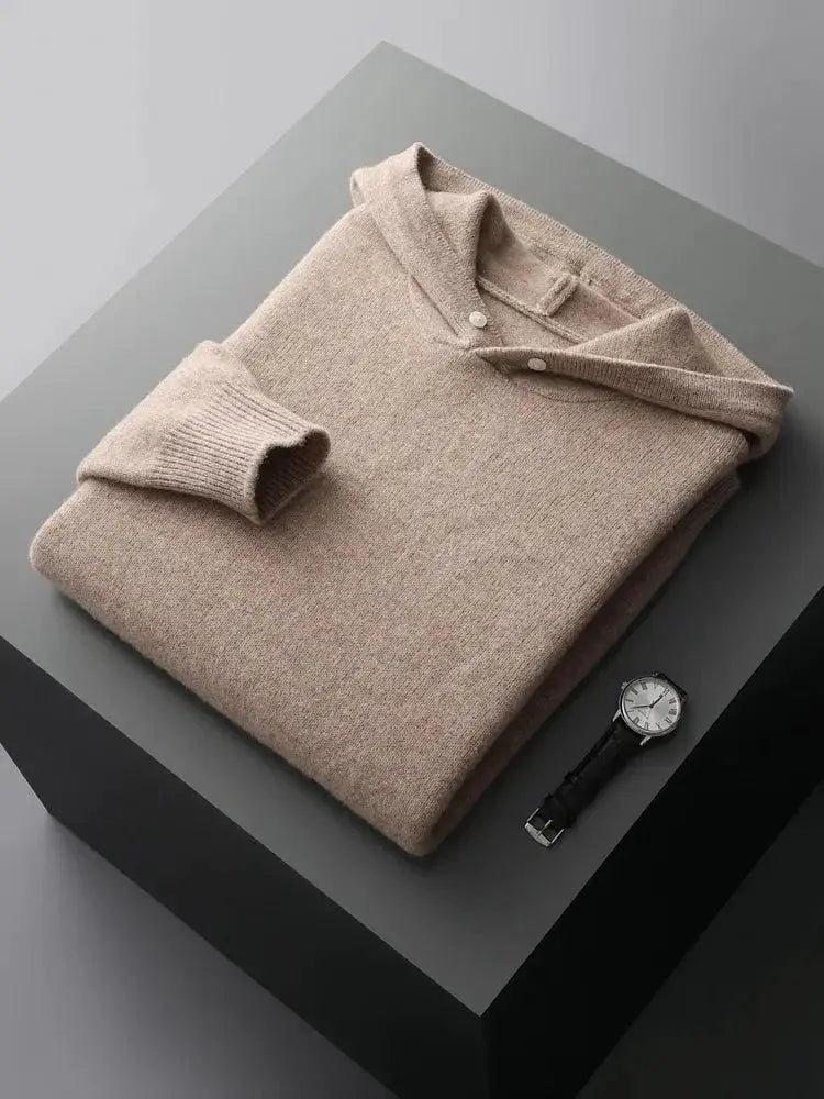 129.95Men's 100% Pure Wool Knitted Pullover - Autumn and Winter Essential - Premium  from Liograft - Just $129.95! Shop now at Liograft