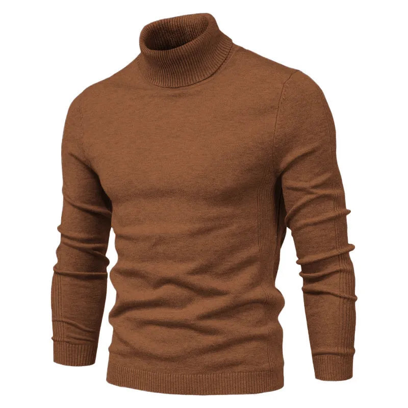 Men's 2021 Casual Solid Color Turtleneck Sweater - Premium  from Liograft - Just $45.95! Shop now at Liograft