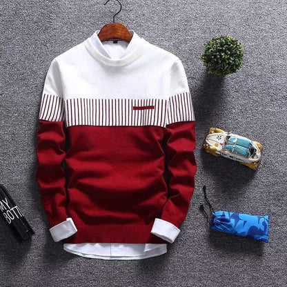 29.95Men's 2023 Striped Wool Pullover Sweater for Autumn and Winter - Premium  from Liograft - Just $29.95! Shop now at Liograft