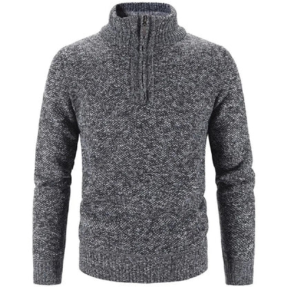Men's Half Zipper Turtleneck Fleece Sweater - Premium  from Liograft - Just $46.95! Shop now at Liograft