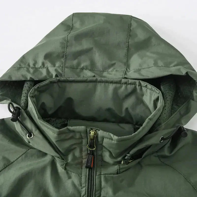 Men's Hooded Cargo Jacket for Outdoor Activities-Liograft