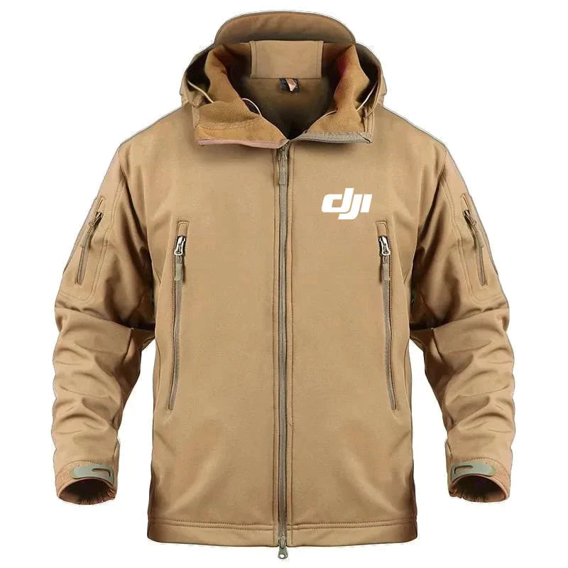 Men's Hooded Travel Jacket with Multiple Pockets and Zipper - Premium  from Liograft - Just $81.95! Shop now at Liograft
