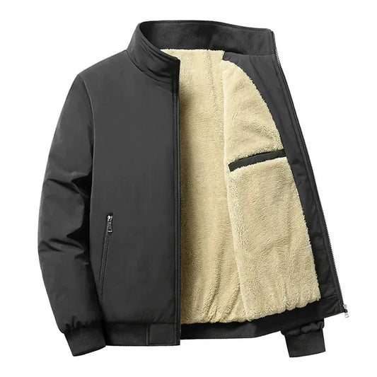 Men's Plus Size 8XL Winter Fleece Jacket for Cold Weather-Liograft
