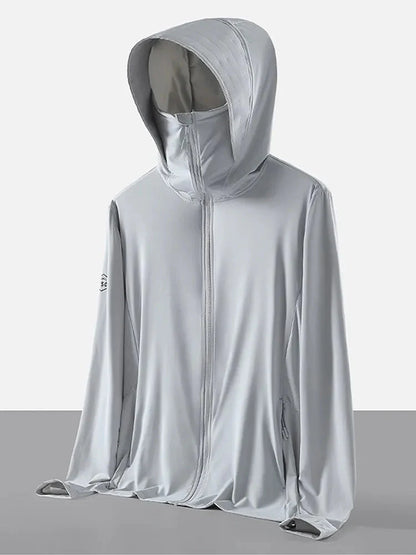 Men's Plus Size Summer UV Protection Hooded Jacket-Liograft