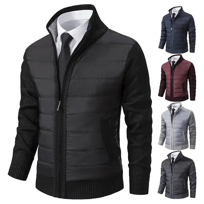 Men's Stylish Zip-Up Winter Cardigan Sweater with Full Sleeve Coverage-Liograft