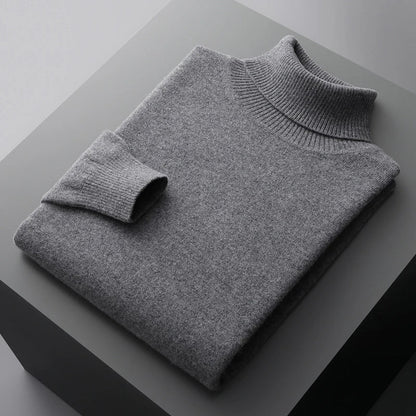 Men's Thick 100% Merino Wool Turtleneck Sweater - Warm and Stylish - Premium  from Liograft - Just $66.95! Shop now at Liograft