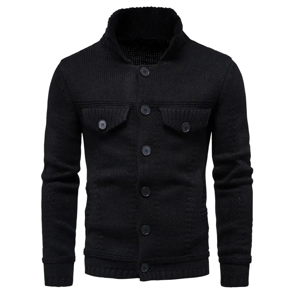 Men's Thick and Warm Knitted Cardigan Sweater Jacket for Winter - Premium  from Liograft - Just $60.95! Shop now at Liograft