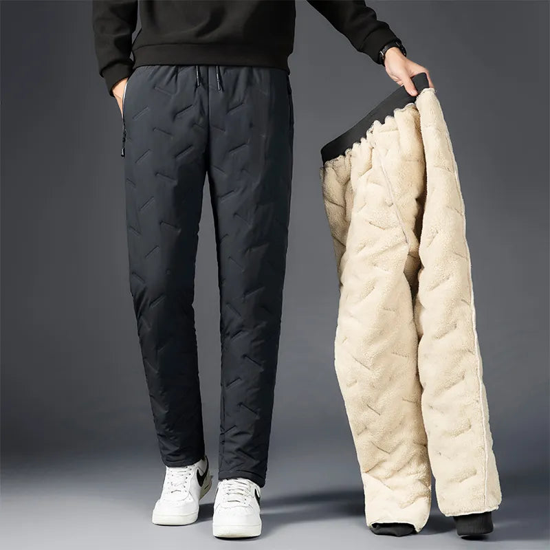 Men's Winter Lambswool Casual Pants with Thick Fleece Warmth - Premium  from Liograft - Just $32.95! Shop now at Liograft