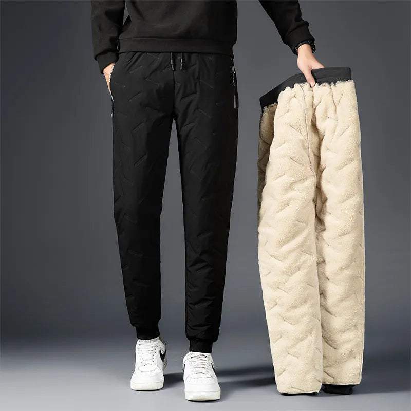Men's Winter Lambswool Casual Pants with Thick Fleece Warmth - Premium  from Liograft - Just $32.95! Shop now at Liograft
