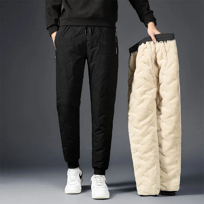 Men's Winter Lambswool Casual Pants with Thick Fleece and Waterproof Design - Premium  from Liograft - Just $32.95! Shop now at Liograft