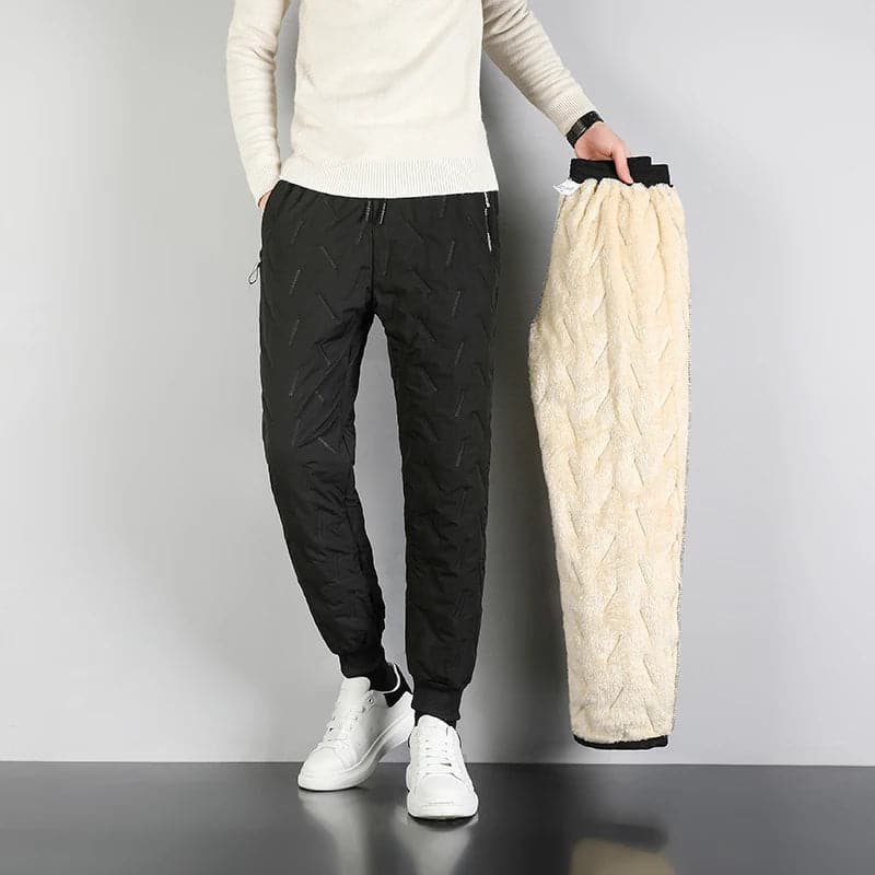 Men's Winter Warm Cozy Lambswool Joggers for Plus Size Casual Comfort - Premium  from Liograft - Just $31.95! Shop now at Liograft