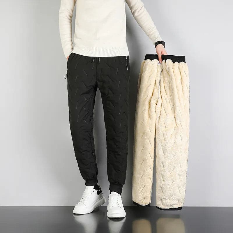 Men's Winter Warm Cozy Lambswool Joggers for Plus Size Casual Comfort - Premium  from Liograft - Just $31.95! Shop now at Liograft