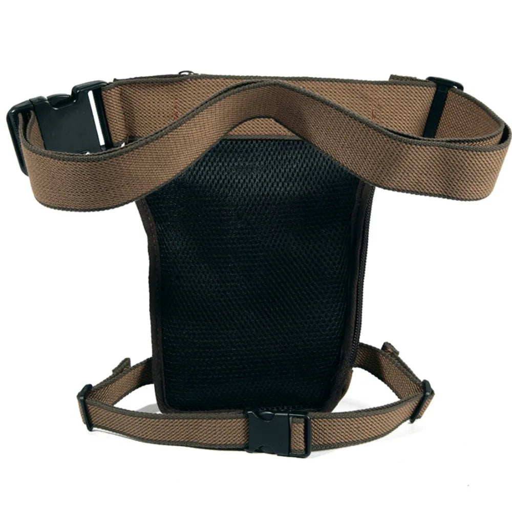 Multi-Purpose Canvas Drop Leg Bag for Men - Vintage Military Style Shoulder Pack - Premium  from Liograft - Just $28.95! Shop now at Liograft