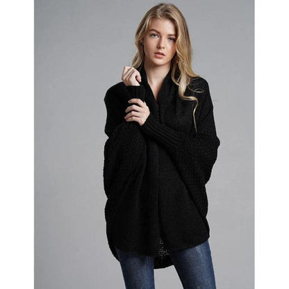 Cozy Oversized Bohemian Batwing Cardigan - Perfect for Winter Warmth-Liograft