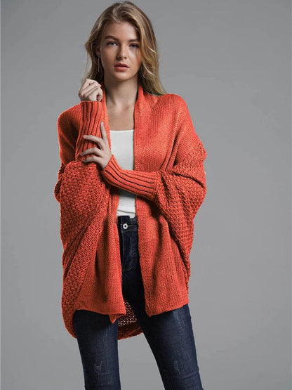 Oversized Batwing Sleeve Sweater Cardigan - Stay Cozy in Winter - Premium  from Liograft - Just $46.95! Shop now at Liograft